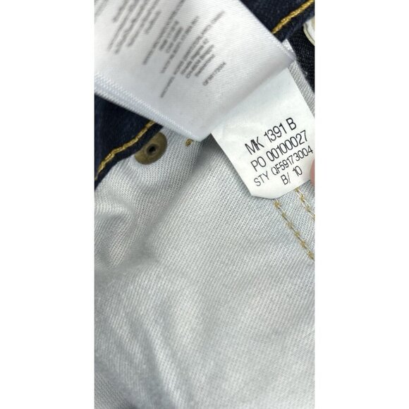 MICHAEL KORS Dark Wash Jeans Women’s 10 Mid Rise Skinny Denim Classic Clean Girl - Picture 8 of 12